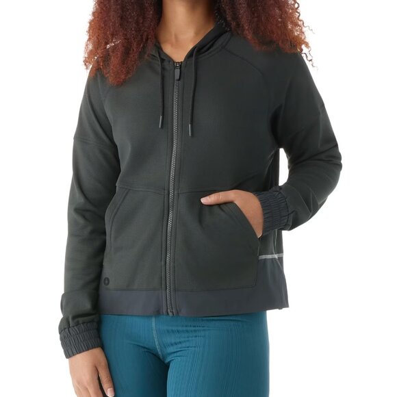 Smartwool Uptempo Hoodie Full Zip Gray Merino Wool Blend Womens Size Large NWT - Picture 9 of 9